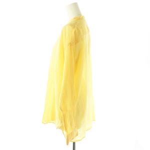 ARMEN GAUSE BANDED COLLAR SHIRT シャツ 長袖 バンドカラー 3 黄 イエロー /AT