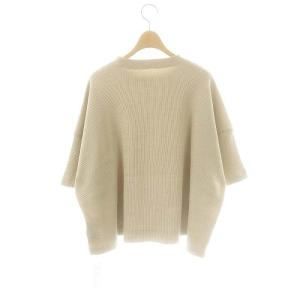 JOURNAL STANDARD LUXE ワッフル プルオーバー カットソー 七分袖 ベージュ /ES OS