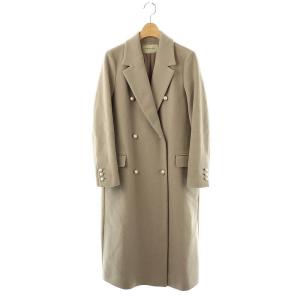 パールモチーフボタン チェスターコート ウール 34 グレージュ /MI OS