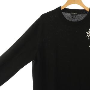 VERMEIL par iena 24AW コットンカシミヤビジューワンピース マキシ ロング 長袖 F 黒 ブラック 24080938535040