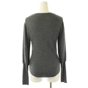DES PRES 24AW ウーステッドウール パフスリーブプルオーバー ニット カットソー 長袖 F グレー /DF OS