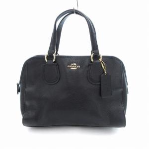 33735 ミニ ノリータ ハンドバッグ ボストン ショルダー 2WAY レザー 黒 ブラック /UO