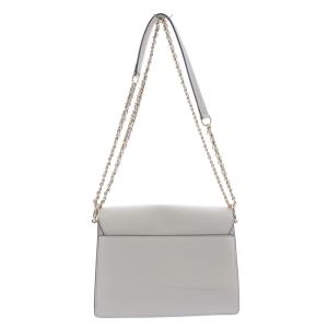 TORY BURCH ロビンソン チェーンショルダーバッグ レザー 白 ホワイト ゴールド色 /SR20