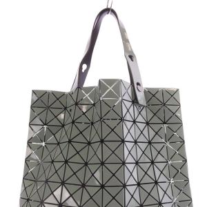 BAOBAO ISSEY MIYAKE スクエアトートバッグ ハンドバッグ 黄緑 グリーン /SR22