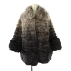 ブルーフォックス ラヴィットファー ジャケット M グレー /HK OS