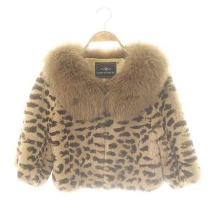 レッキスラヴィットフォックスファージャケット 総裏地 36 ベージュ ブラウン /DO OS