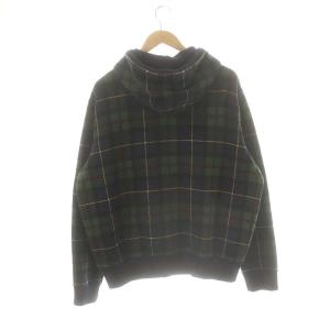POLO RALPH LAUREN チェックジップパーカー 長袖 XLグリーン ネイビー /HK OS