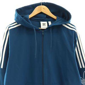 adidas Originals OUTLINE FZ HOODIE ジップパーカー フーディー O ブルー ホワイト /DF OS