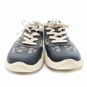 COACH C1087 CitySole ランナー スニーカー シューズ シグネチャー キャンバス 27cm 紺 ネイビー