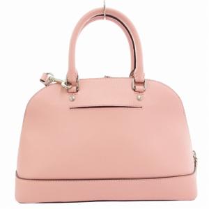 COACH F27591 ミニ シエラ サッチェル ハンドバッグ ショルダー 斜め掛け ロゴ レザー ピンク /GV
