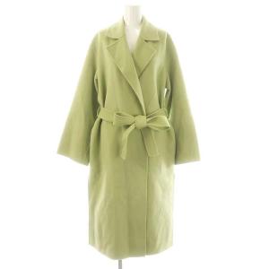 LUXE NEW DIVIDE COLLAR COAT チェスターコート ロング ウール カシミヤ混 ベルト付き