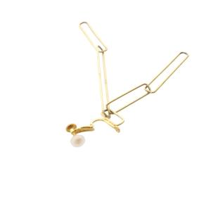 VENDOME AOYAMA Kengo Kuma + MA,YU 925 brick イヤリング ルーバーモチーフ ゴールド色 KM8E0079