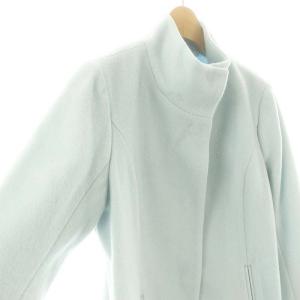 UNTITLED スタンドカラーショートコート アウター 総裏地 ウール 1 ライトブルー /DO OS