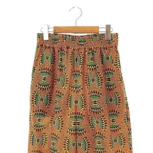 JOURNAL STANDARD relume 24SS アフリカンプリントパンツ ストレート イージー F オレンジ /AT OS