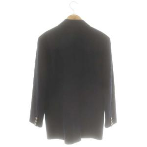 courreges ロゴ ウール テーラードジャケット 9AR 紺 /MI OS