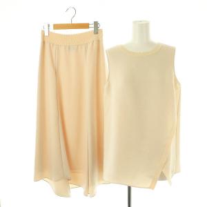 セットアップ CREPE COMBO COMBO FLARE SK スカート RIB OL SHELL