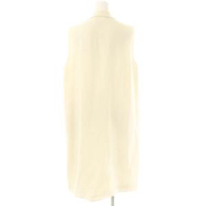 Theory SYNTHETIC CREPE STRAIGHT VEST ロングジレ ベスト 2 クリーム /DO OS
