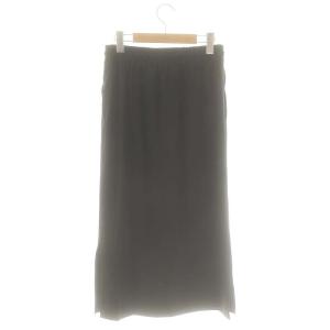 Theory SETTLE LT DRAWSTRING SK スカート ロング タイト S ブラック /DO OS