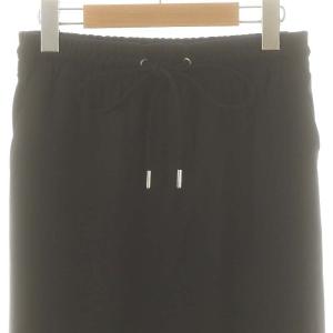 Theory SETTLE LT DRAWSTRING SK スカート ロング タイト S ブラック /DO OS