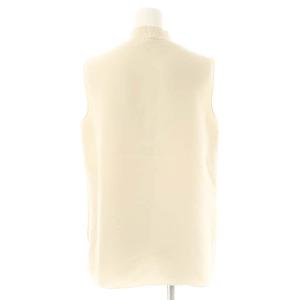 Theory CREPE COMBO RIB V SHELL ノースリーブブラウス プルオーバー S ベージュ ライトベージュ