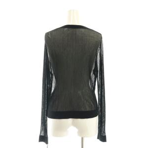 Diagram GRACE CONTINENTAL 24AW リブシアーニット セーター 36 黒 ブラック /SS OS