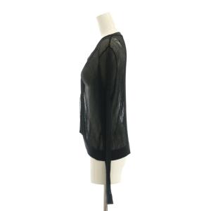 Diagram GRACE CONTINENTAL 24AW リブシアーニット セーター 36 黒 ブラック /SS OS