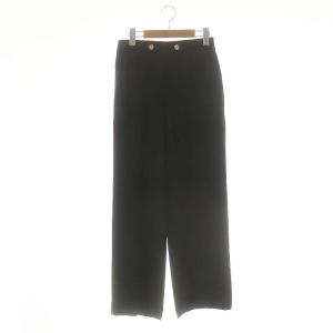23AW アセテートワイドパンツ 36 黒 /MI OS