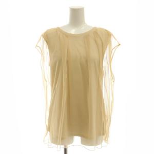 23SS チュールシアーカットトップ 36 ベージュ /SS OS