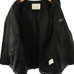 Grace Class 24AW Tweed ジャケット ラメ 38 ブラック ホワイト