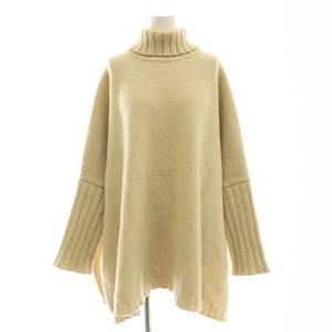 ウール タートルネックニット セーター 長袖 F ベージュ /HK OS SH