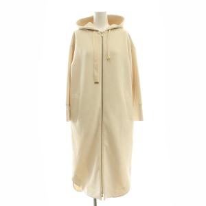 バックフリルパーカー ジップアップ ロング 36 クリーム /DO OS