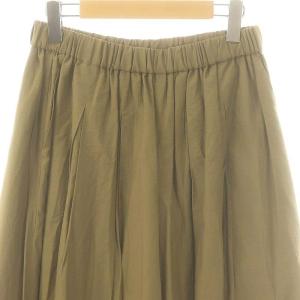 ADORE 24SS ナイロンコットンタフタパンツ ワイドパンツ イージー 38 カーキ /DF OS