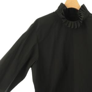 ADORE 24AW クリアコンパクトブラウス 長袖 38 ブラック /DO OS