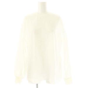 クルーネック ロングTシャツ カットソー 長袖 S ホワイト /HK OS