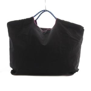 KEITA MARUYAMA Ball&Chain 花柄 孔雀 トートバッグ エコバッグ ナイロン 黒 ブラック /SB OS