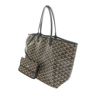 GOYARD サンルイPM PVC トートバッグ ポーチ付き ブラウン