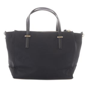 kate spade new york 2way ハンドバッグ ショルダーバッグ ナイロン レザー 黒 ブラック WKRU4715 /SB OS