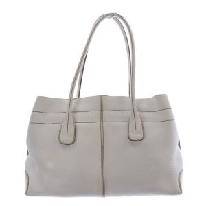 TOD'S トートバッグ ハンドバッグ Dバッグ ロゴ レザー ホワイト /YO15
