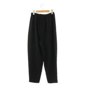 ENFOLD 24SS WASHABLE CARROT PANTS パンツ ジッパーフライ 36 ブラック /DO OS