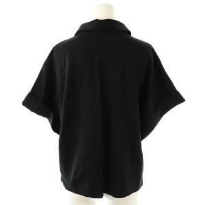 Theory LUX PONTE SS DOLMAN SH トップス カットソー 半袖 S ブラック /HK OS