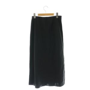 Theory 23SS BASE SATIN SLIP SKIRT KL スカート タイト ミモレ ロング S 黒 ブラック