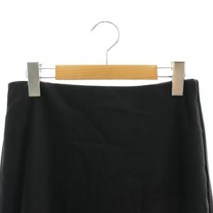 Theory 23SS BASE SATIN SLIP SKIRT KL スカート タイト ミモレ ロング S 黒 ブラック