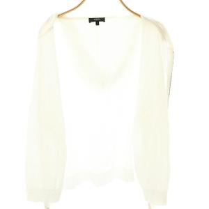 Theory SHEER COTTON2 ZIP HOODIE パーカー ジップアップ 薄手 S 白 ホワイト /AT