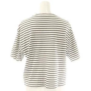 Theory 24SS CLINTON KNIT STR BOXY CREW SS カットソー Tシャツ ボーダー クロップド