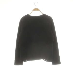 agnes b. 24AW アダムエロペ別注 プレッション カーディガン スウェット 裏起毛 M ブラック /DF OS