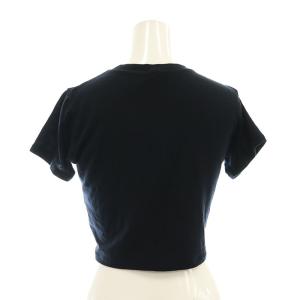 SEA カシミヤ混Tシャツ カットソー 半袖 F ブラック /HK OS
