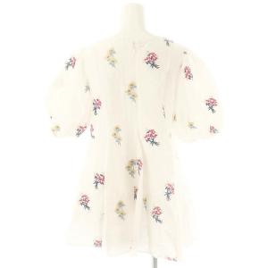 Chesty フラワー刺繍フレアトップス チュニック 1 白 マルチカラー /MI OS