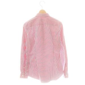 POLO RALPH LAUREN custum fit ストライプシャツ 長袖 2 ラズベリーピンク ホワイト /ES OS