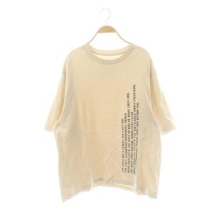 ジェーンスミス SP WHERE THERE BOX Tシャツ カットソー 五分袖 F ベージュ /AT