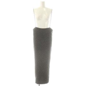 24AW アイラインキャミワンピース ロング ドット ブラック /DF OS